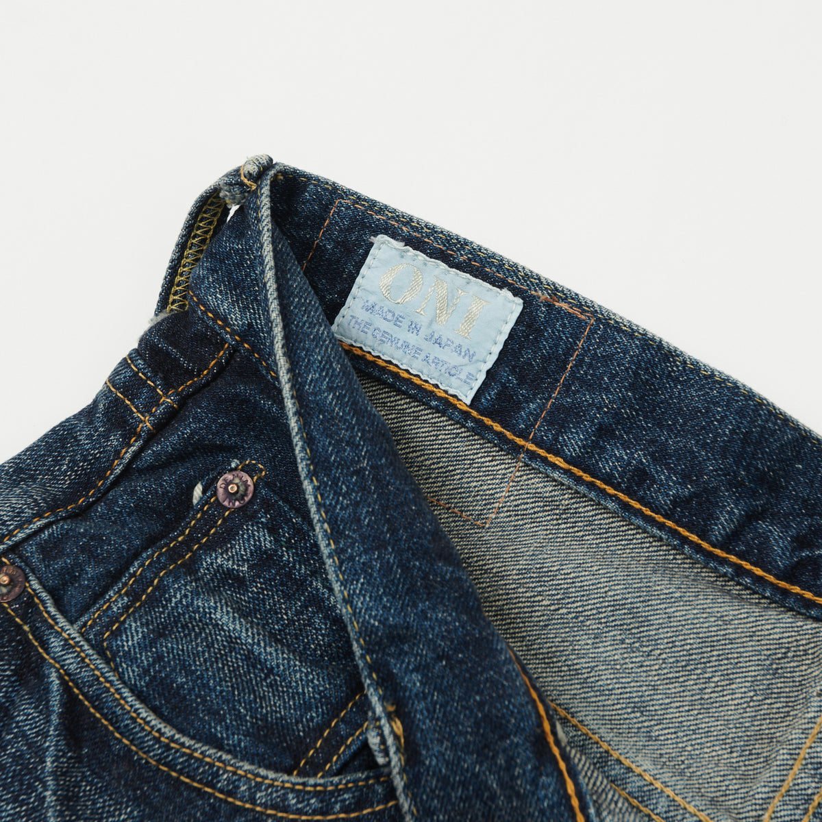 ONI Denim 540 Low Tension 15oz Slim Tapered Jean - 18 Month Used Light Wash