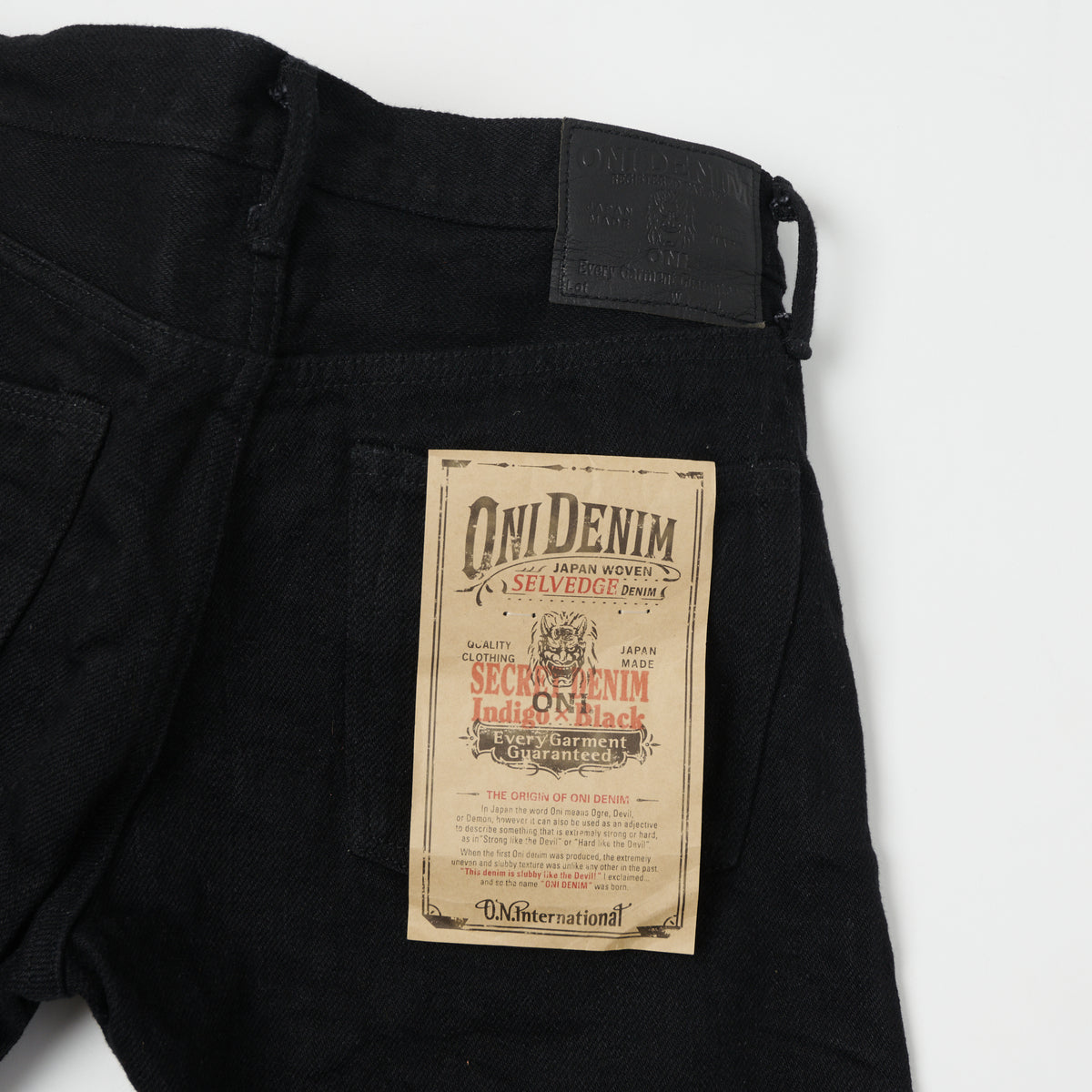 ONI Denim 544ZR-IDBK 20oz 'Secret Denim' Slim Straight Jean - One Wash