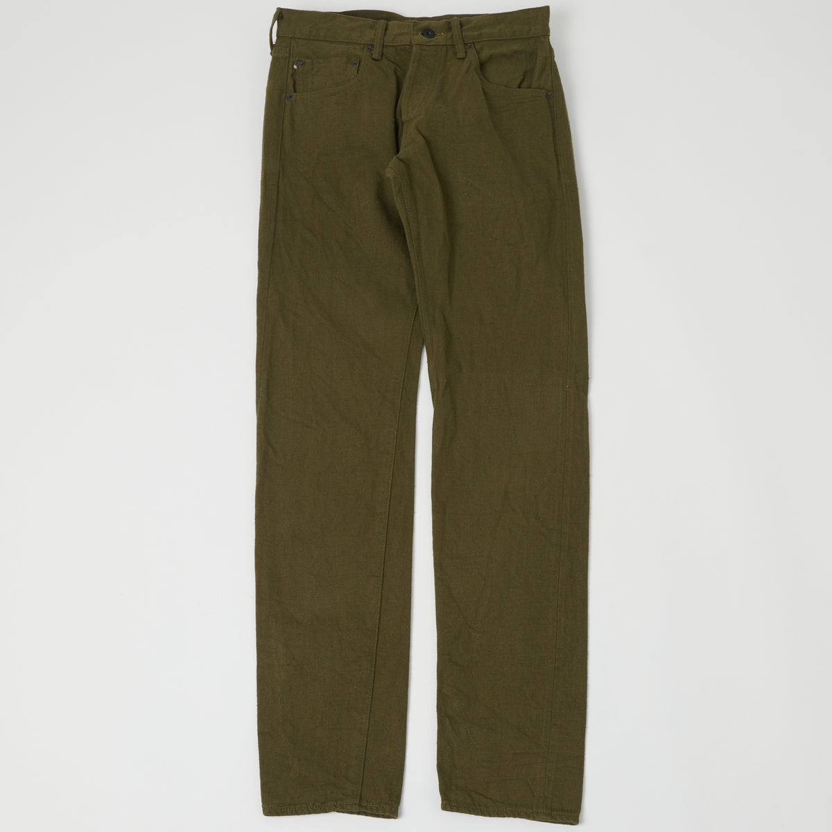 ONI Denim 612-OLOL 'Warp and Weft' 12oz Regular Tapered Jean - Olive One Wash