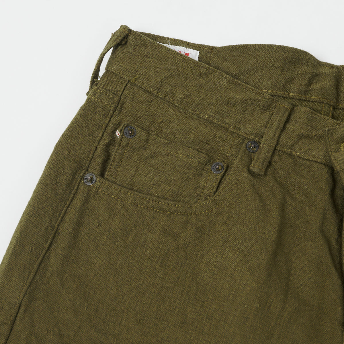 ONI Denim 612-OLOL 'Warp and Weft' 12oz Regular Tapered Jean - Olive One Wash