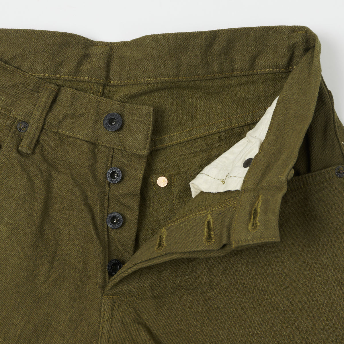 ONI Denim 612-OLOL 'Warp and Weft' 12oz Regular Tapered Jean - Olive One Wash
