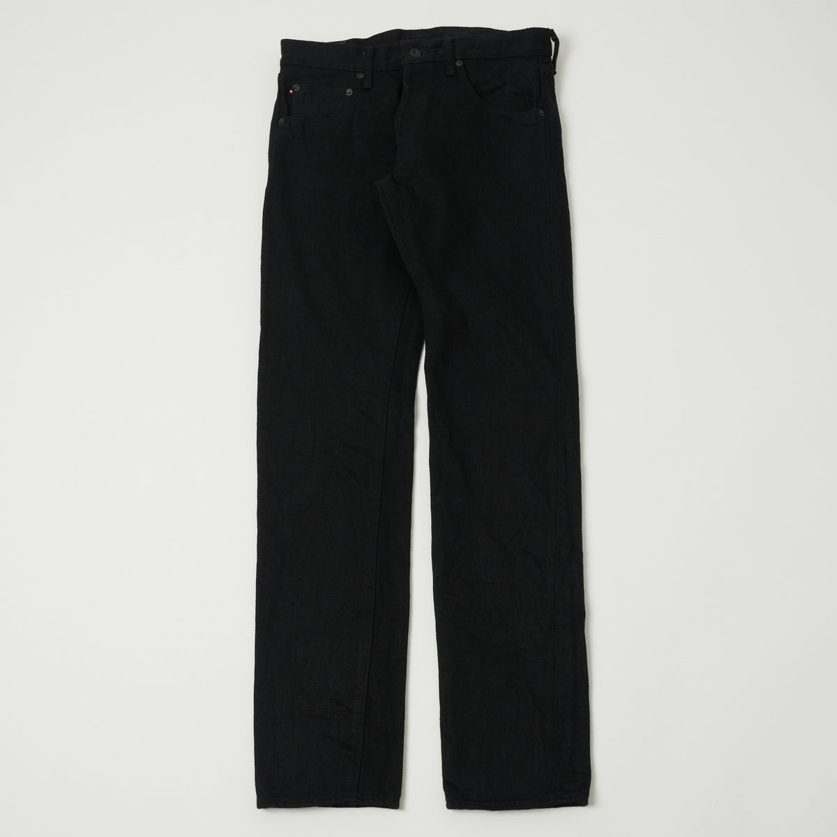 ONI Denim 622ZR-BKBK 20oz Secret Denim Relaxed Tapered Jean - One Wash - Black