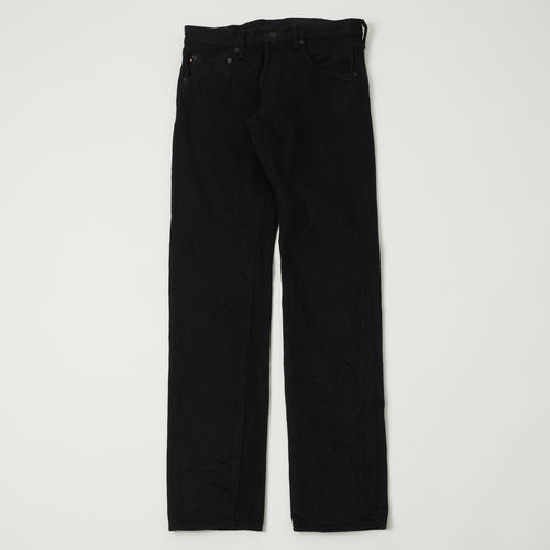 ONI Denim 622ZR-BKBK 20oz Secret Denim Relaxed Tapered Jean - One Wash - Black