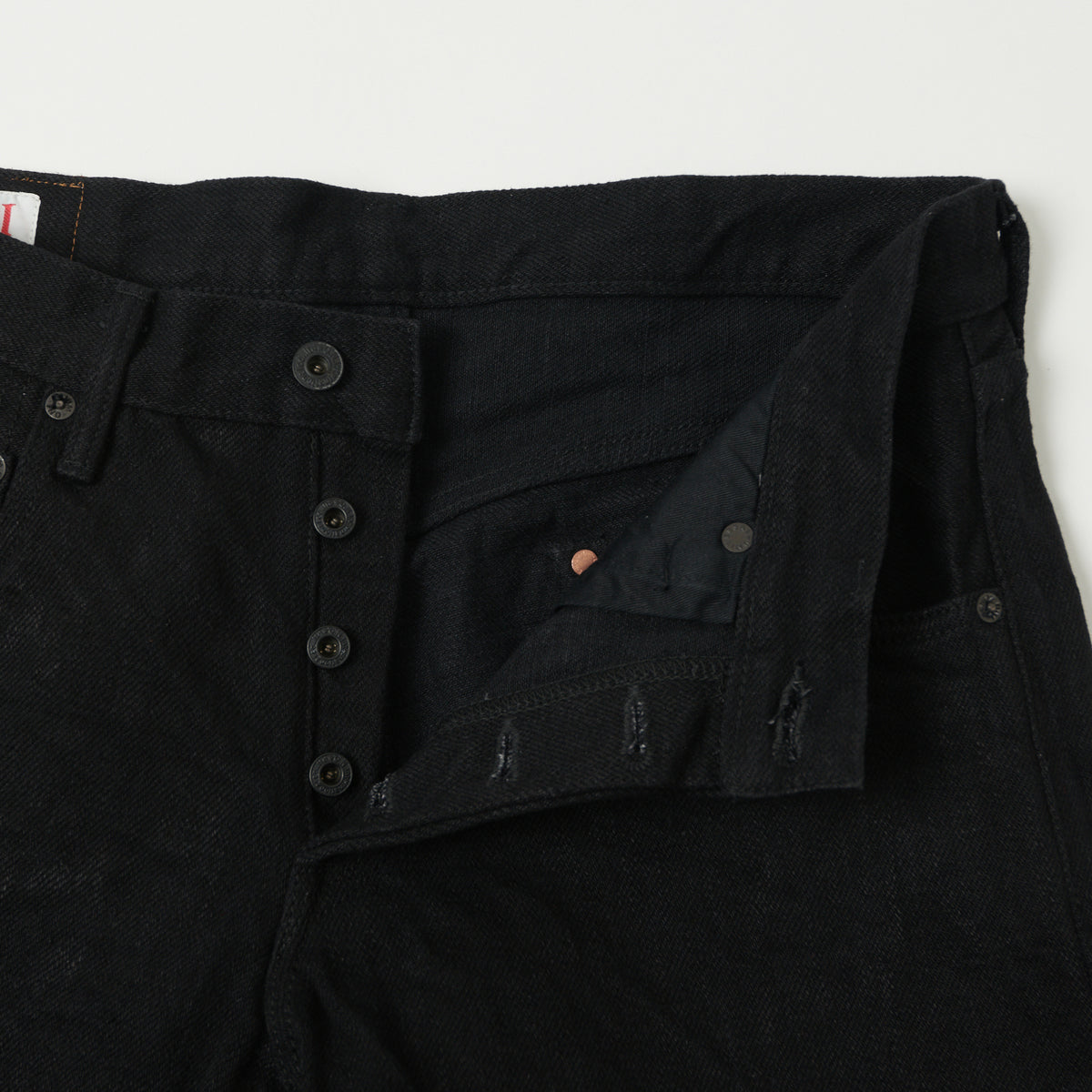 ONI Denim 622ZR-BKBK 20oz Secret Denim Relaxed Tapered Jean - One Wash - Black