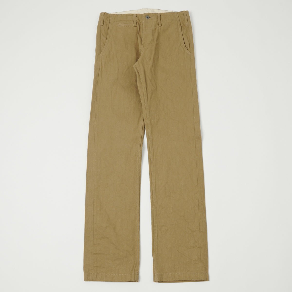 ONI Denim 727KH 12oz Khaki Beige Sulfur Slim Straight Chino - Rinsed