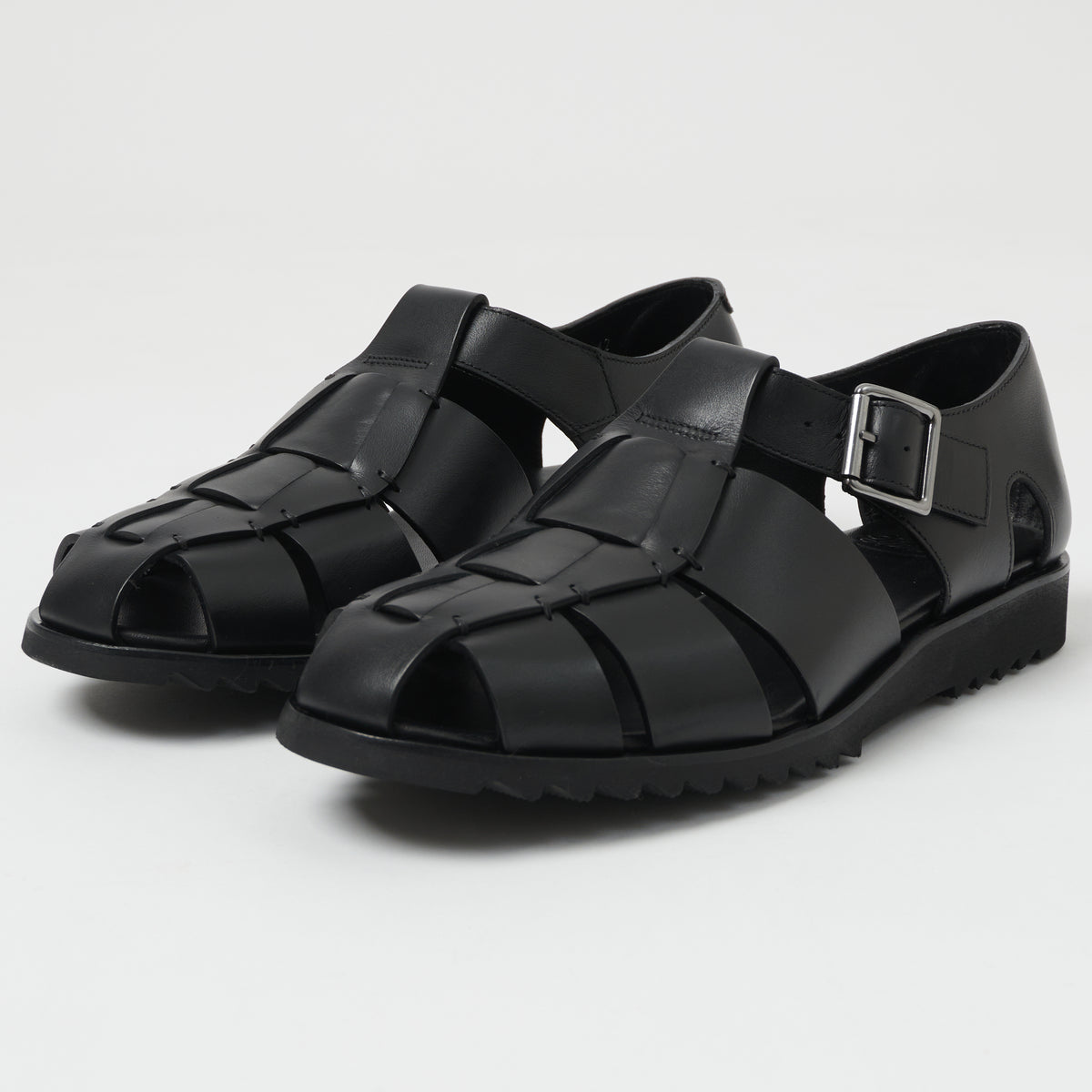 Paraboot Pacific Sport Sandal - Black Lisse Noir