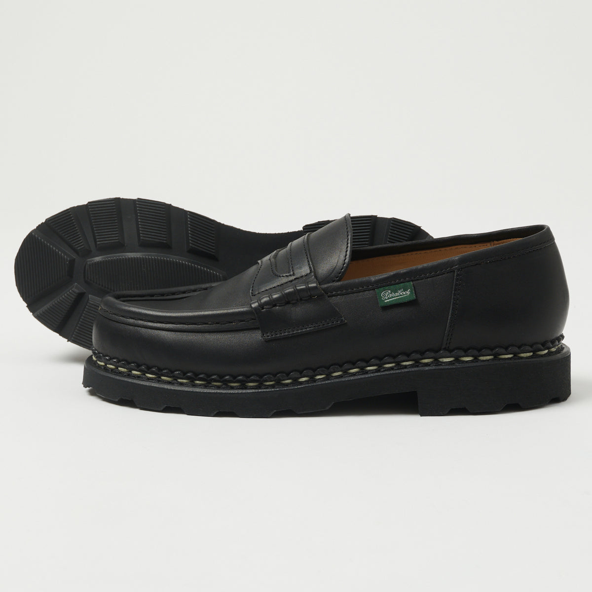Paraboot Reims Marche Loafer - Black Lisse Noir