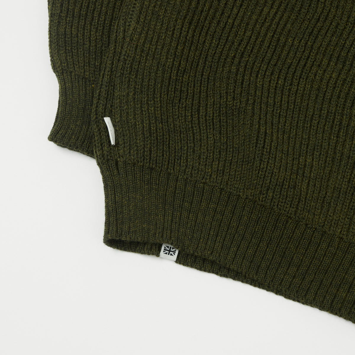 Peregrine Ford Crew Neck Jumper - Olive