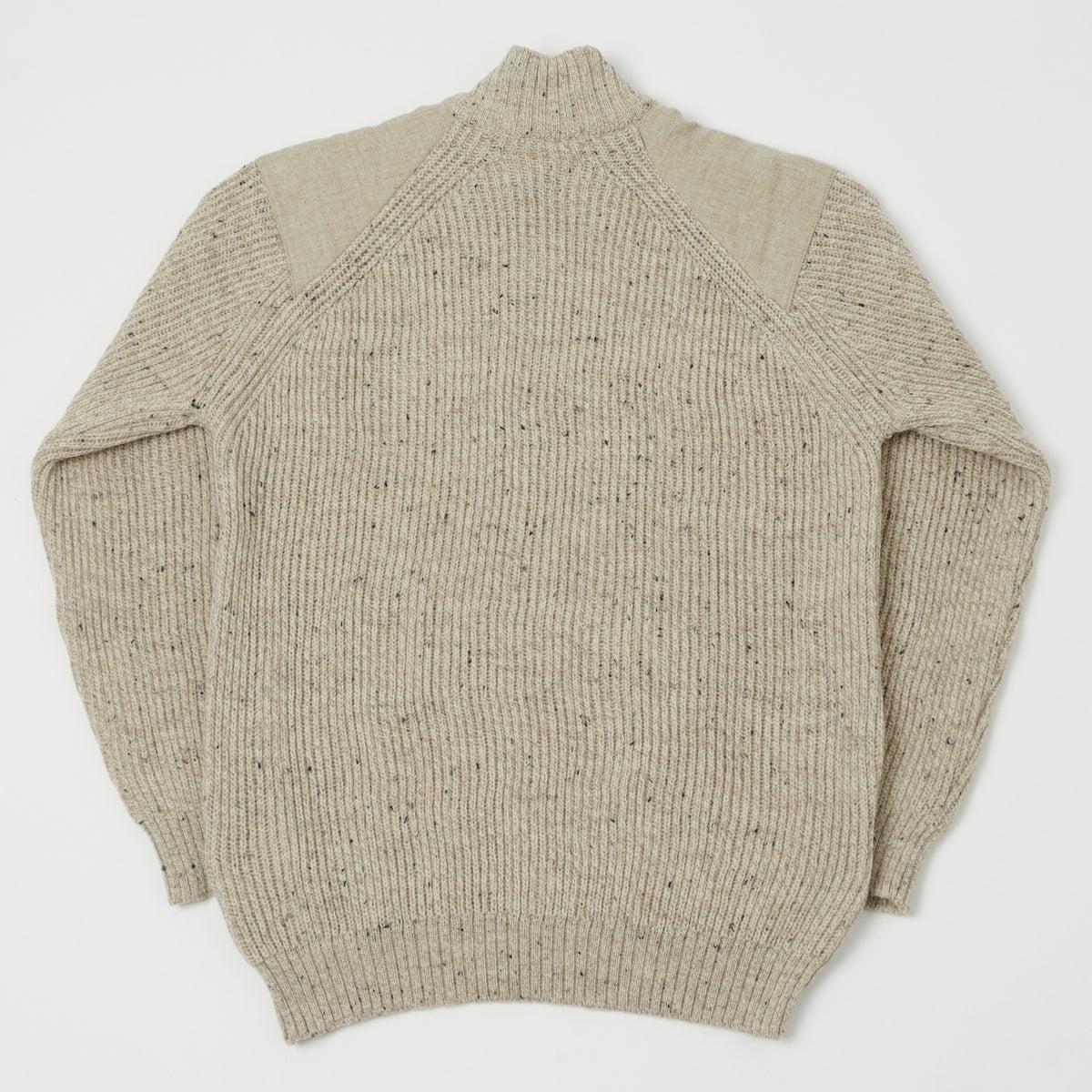 Peregrine Foxton Quarter Zip Jumper - Oatmeal