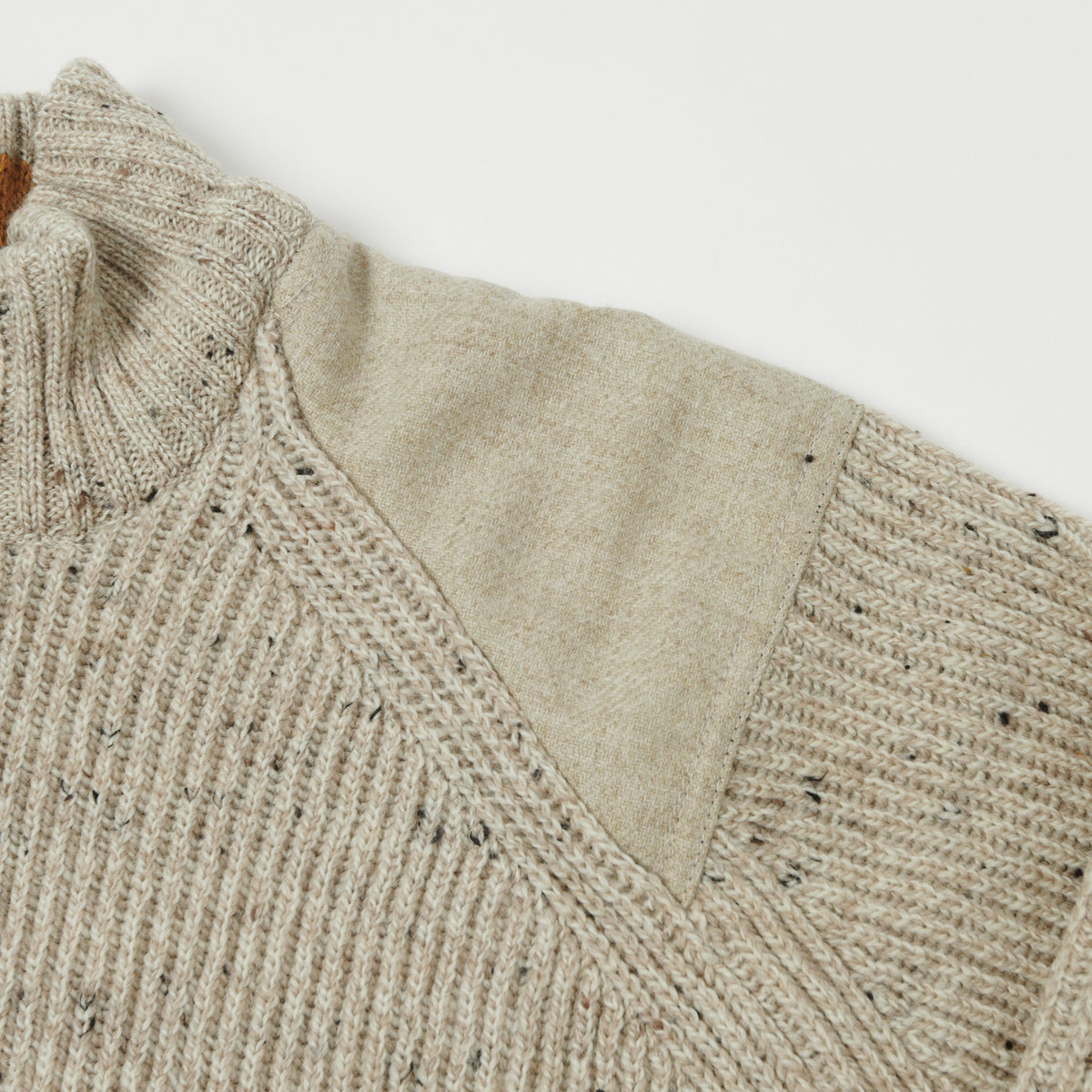 Peregrine Foxton Quarter Zip Jumper - Oatmeal
