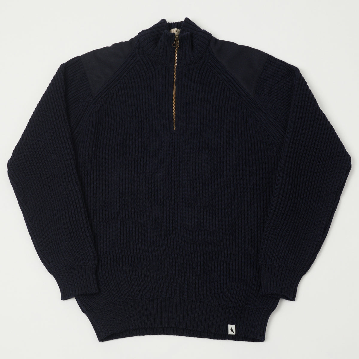 Peregrine Foxton Quarter Zip Jumper - Navy
