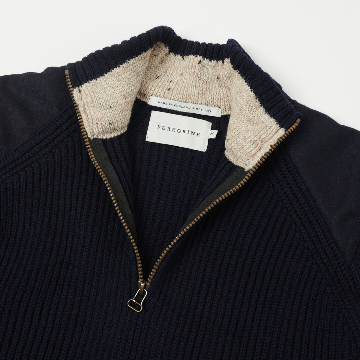 Peregrine Foxton Quarter Zip Jumper - Navy