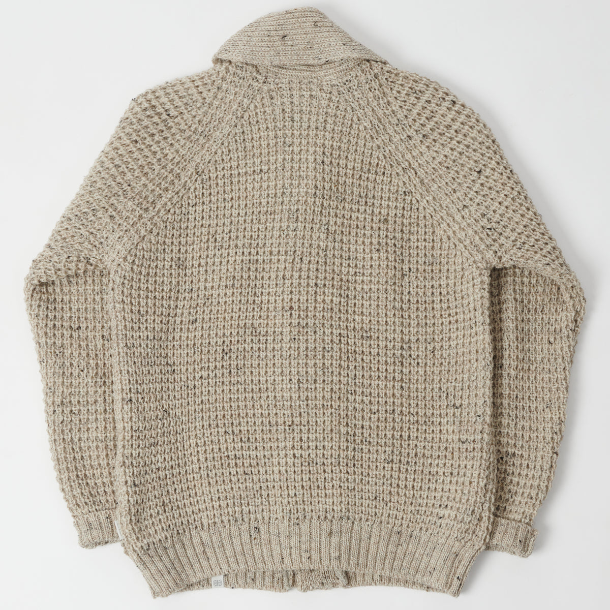 Peregrine Waffle Knit Shawl Collar Cardigan - Skiddaw