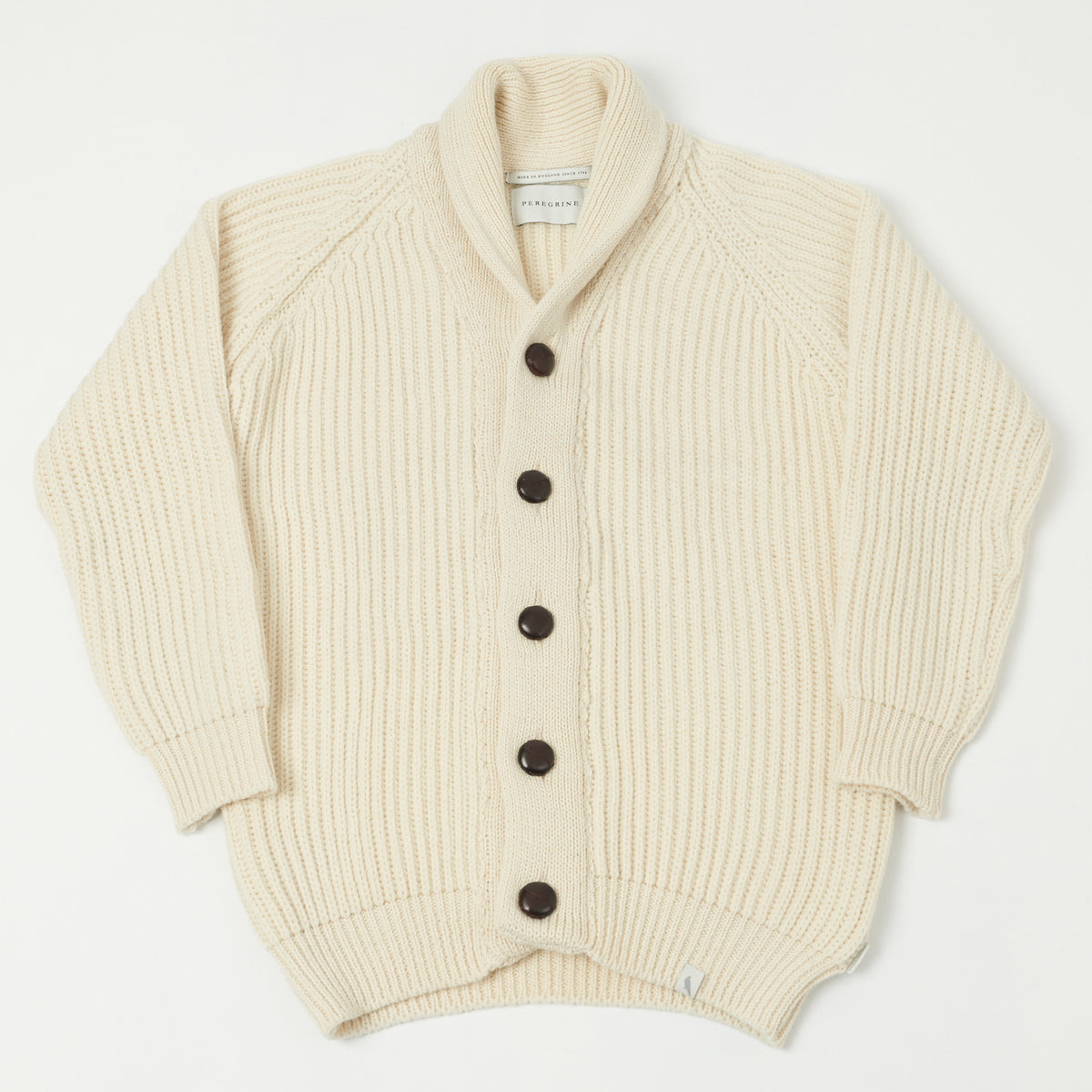 Peregrine Wilkinson Shawl Collar Cardigan - Ecru