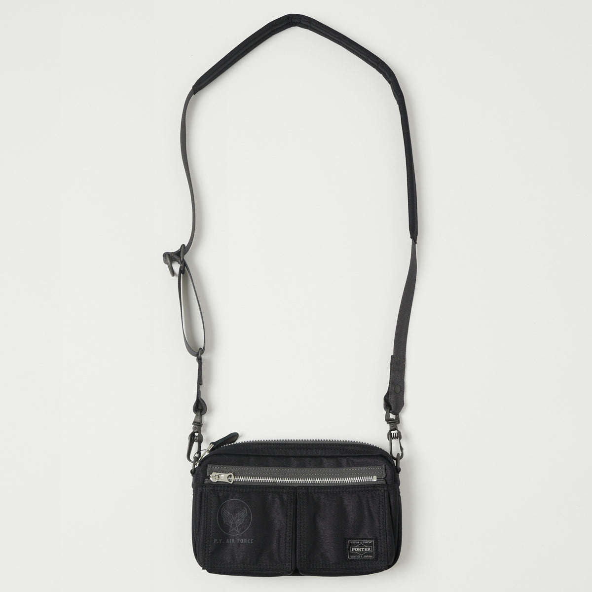 Porter-Yoshida & Co. Flying Ace 2Way Shoulder Bag - Black