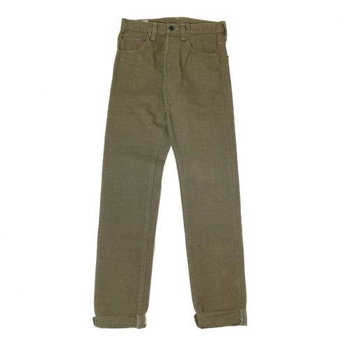 ONI Denim 932HM-HOX Handmade Regular Tapered Jean - Olive One Wash
