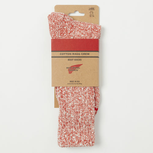 Red Wing 97169 Cotton Ragg Crew Sock - Rust