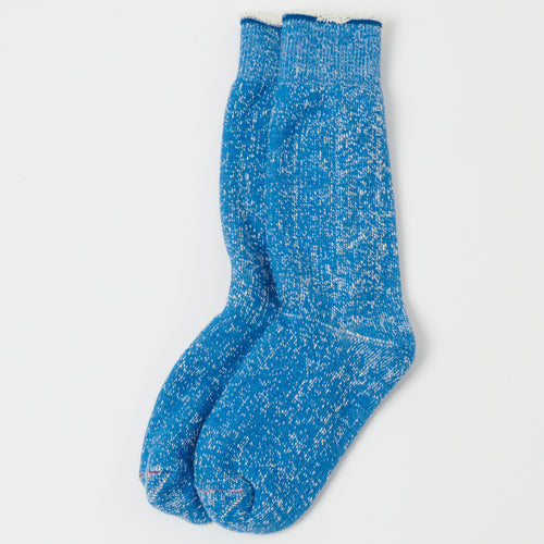 RoToTo Double Face Crew Sock - Blue