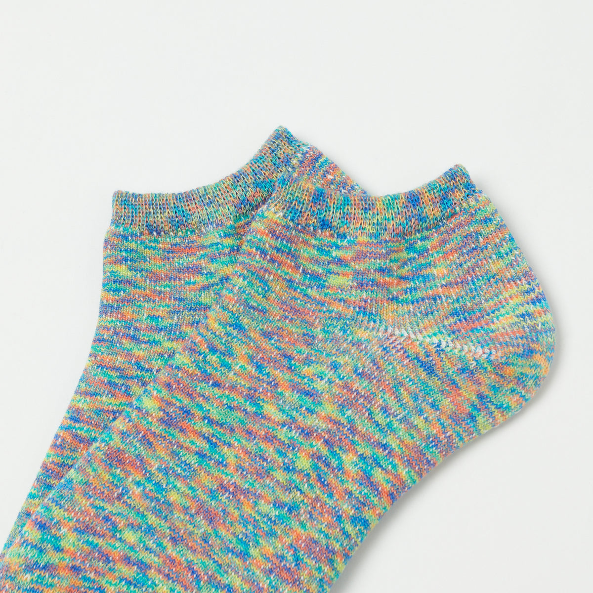 RoToTo Washi Pile Short Sock - Kasuri Bloom