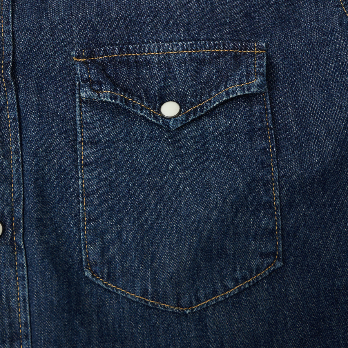 Spellbound 6oz Denim Western Shirt - Dark Wash