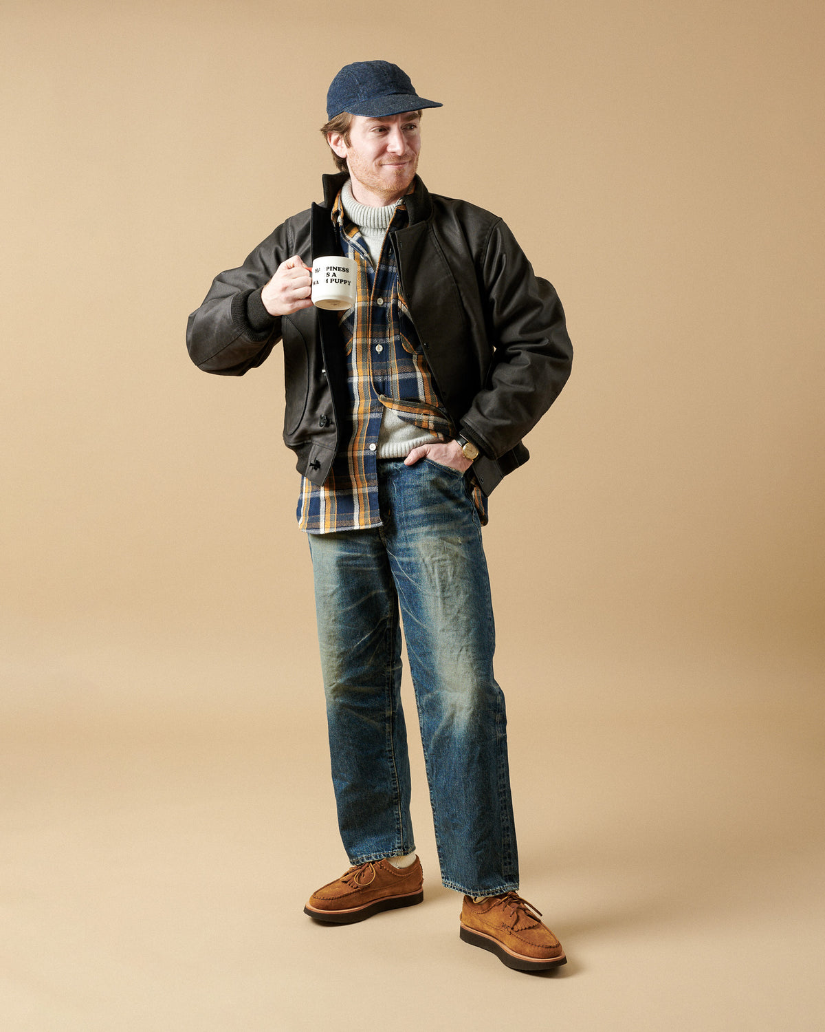 Buzz Rickson's x William Gibson U.S. Navy Hook Deck Jacket - Black