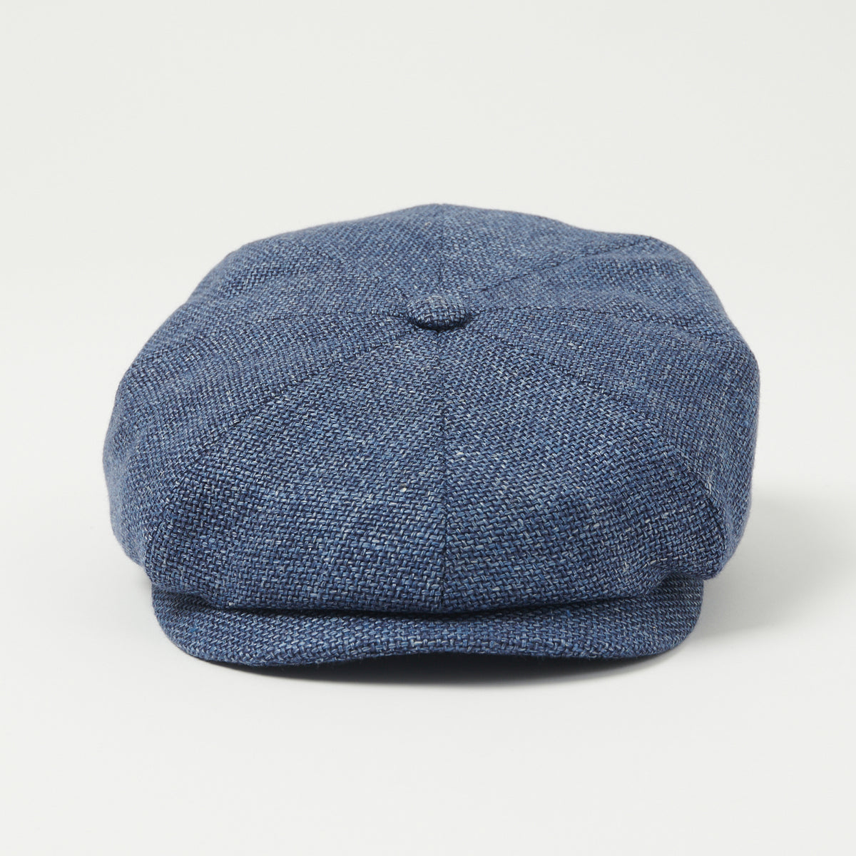 Stetson Hatteras 'Ellington' Wool/Linen Flat Cap - Blue Mottled