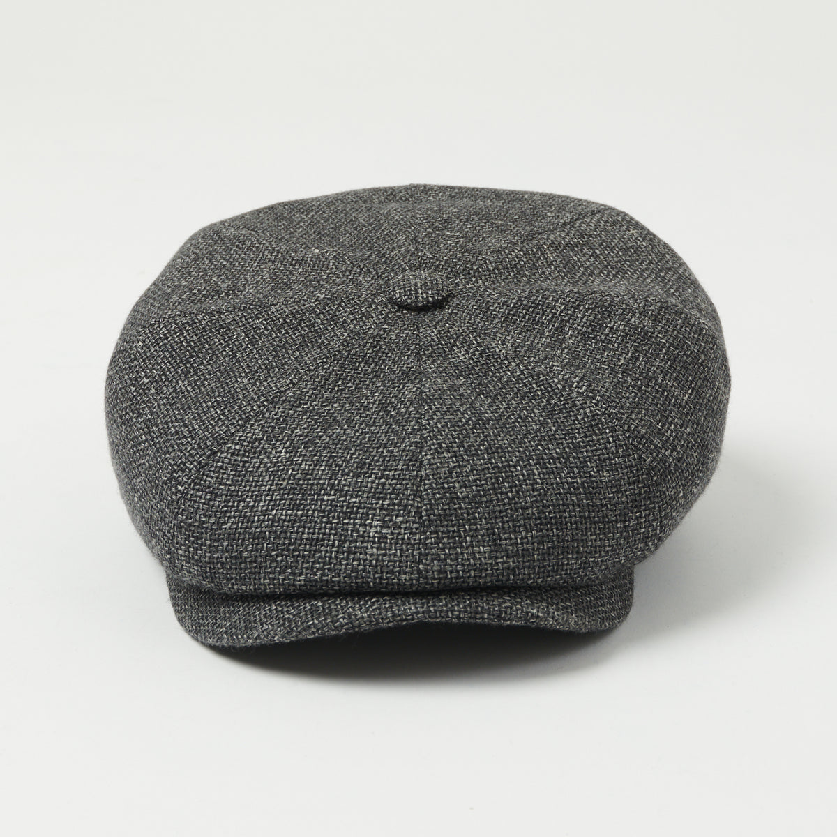 Stetson Hatteras 'Ellington' Wool/Linen Flat Cap - Charcoal