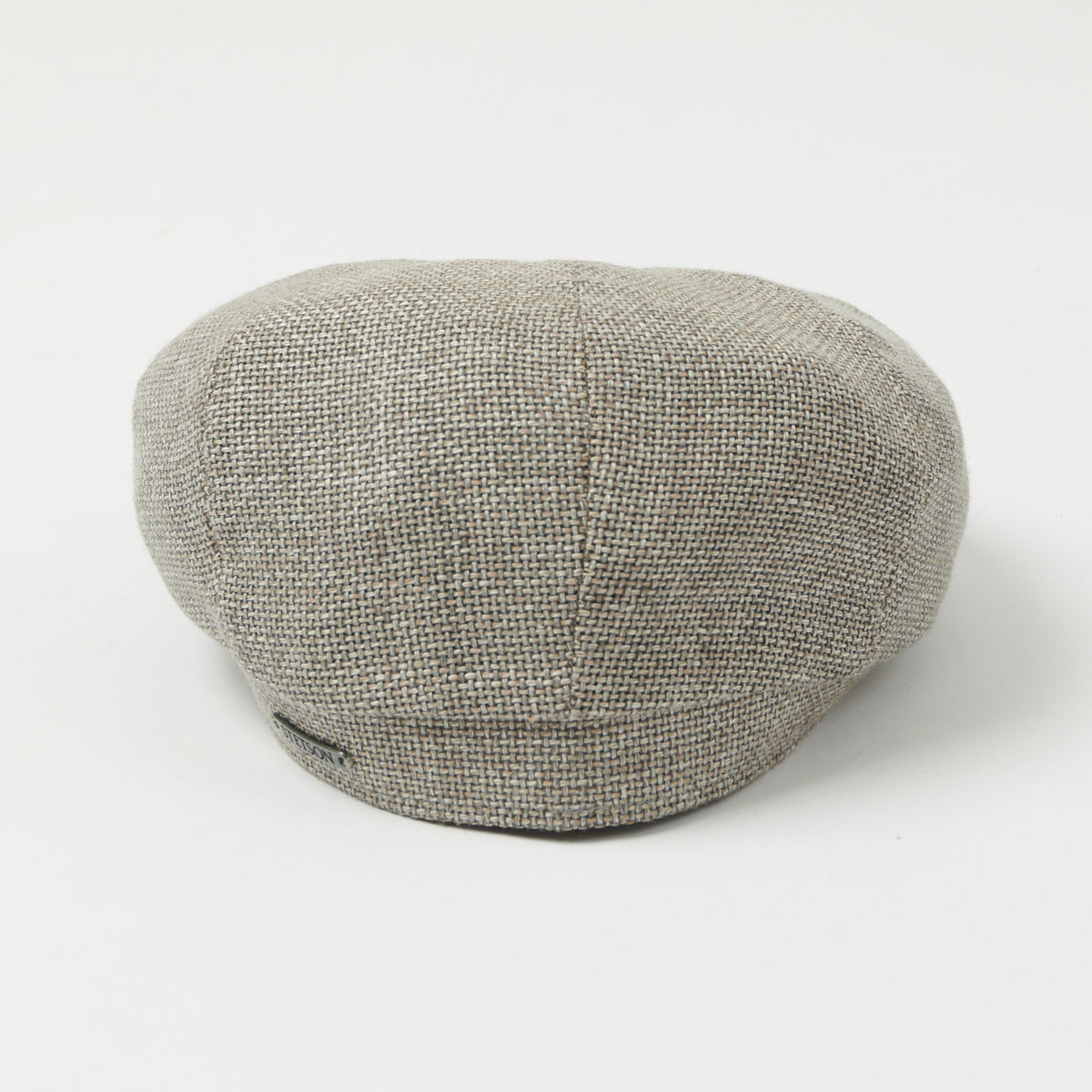 Stetson Hatteras 'Ellington' Wool/Linen Flat Cap - Grey/Beige Mottled
