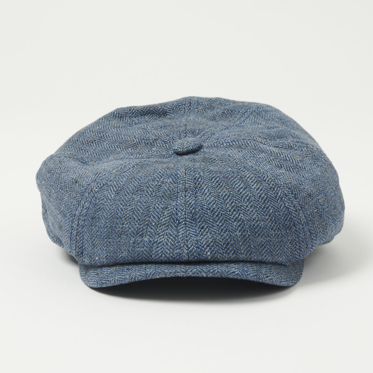 Stetson Hatteras Linen Herringbone Cap - Blue