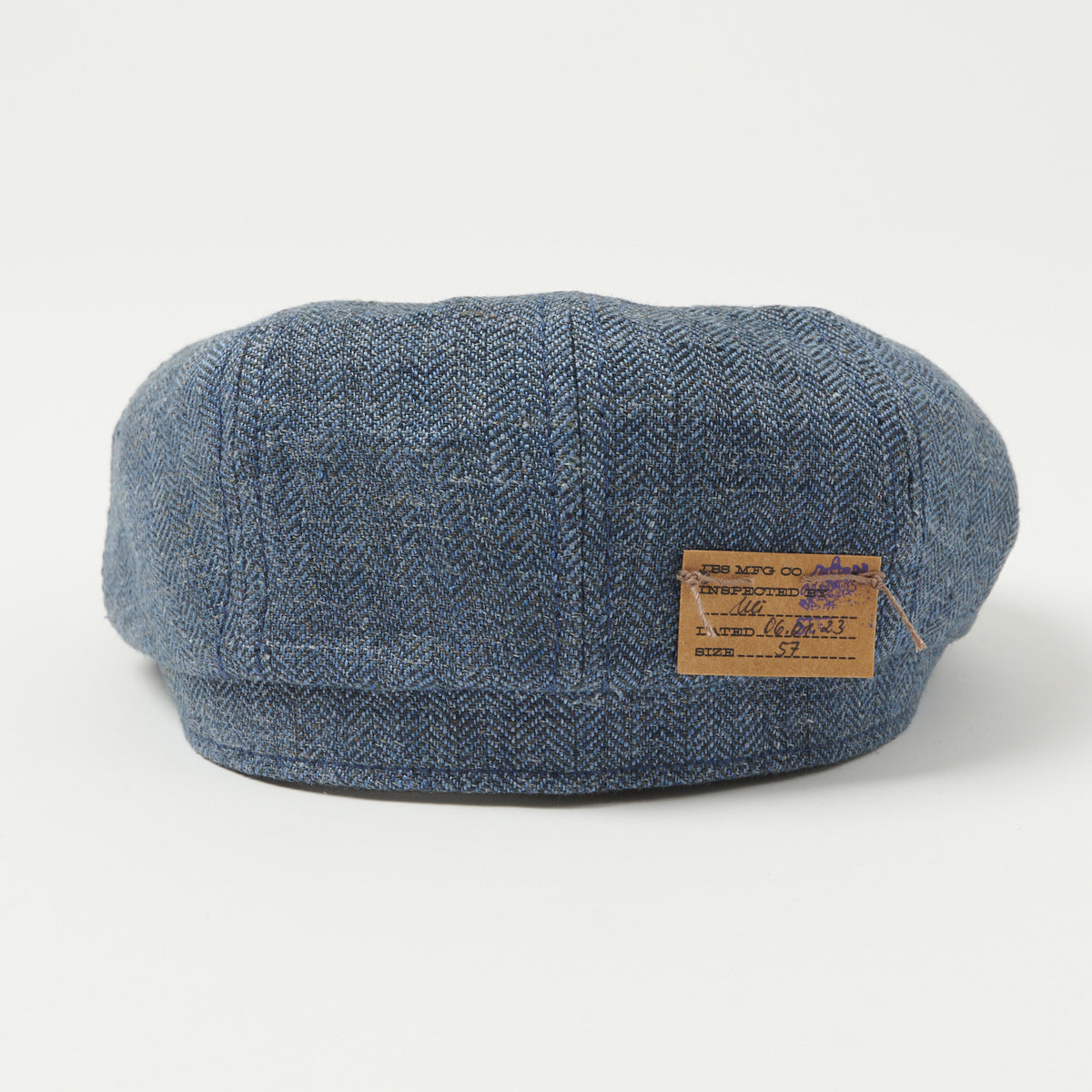 Stetson Hatteras Linen Herringbone Cap - Blue