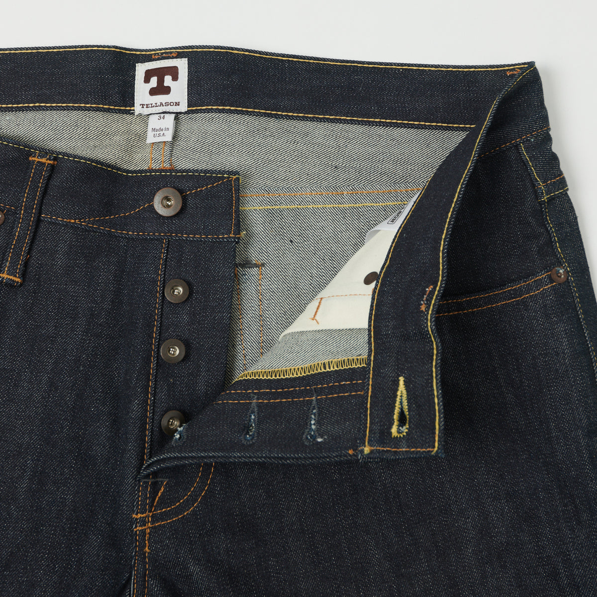 Tellason Ladbroke Grove 16.5oz Slim Tapered Jean - Cone Mills