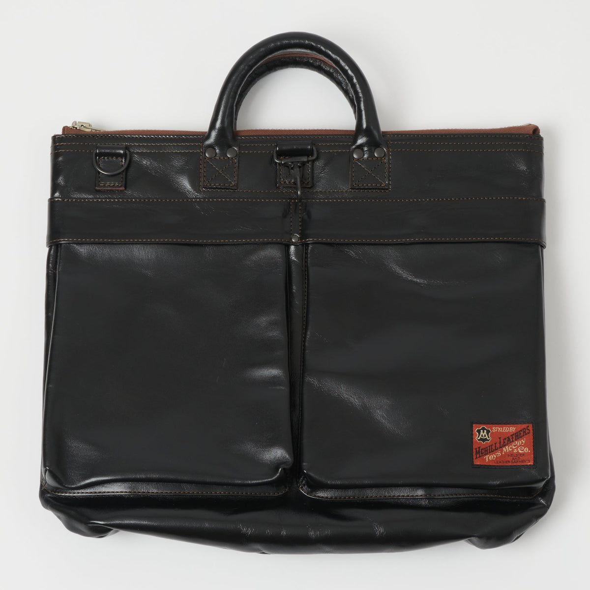 TOYS McCOY U.S. Air Force Leather Helmet Bag - Black