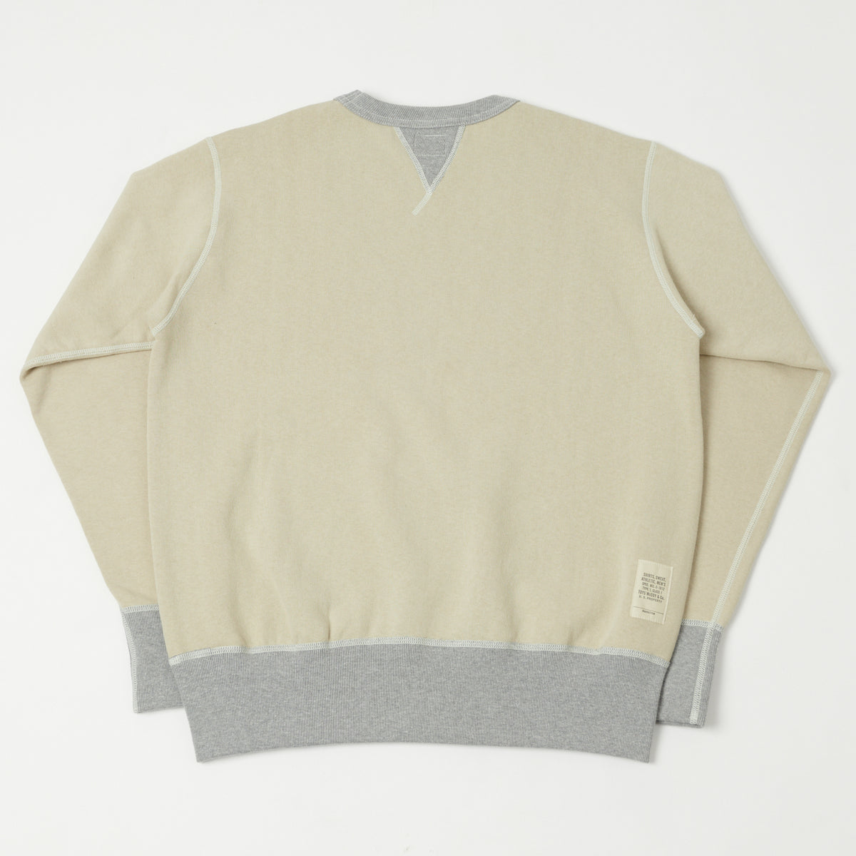 TOYS McCOY U.S.A.F Print Sweatshirt - Sand