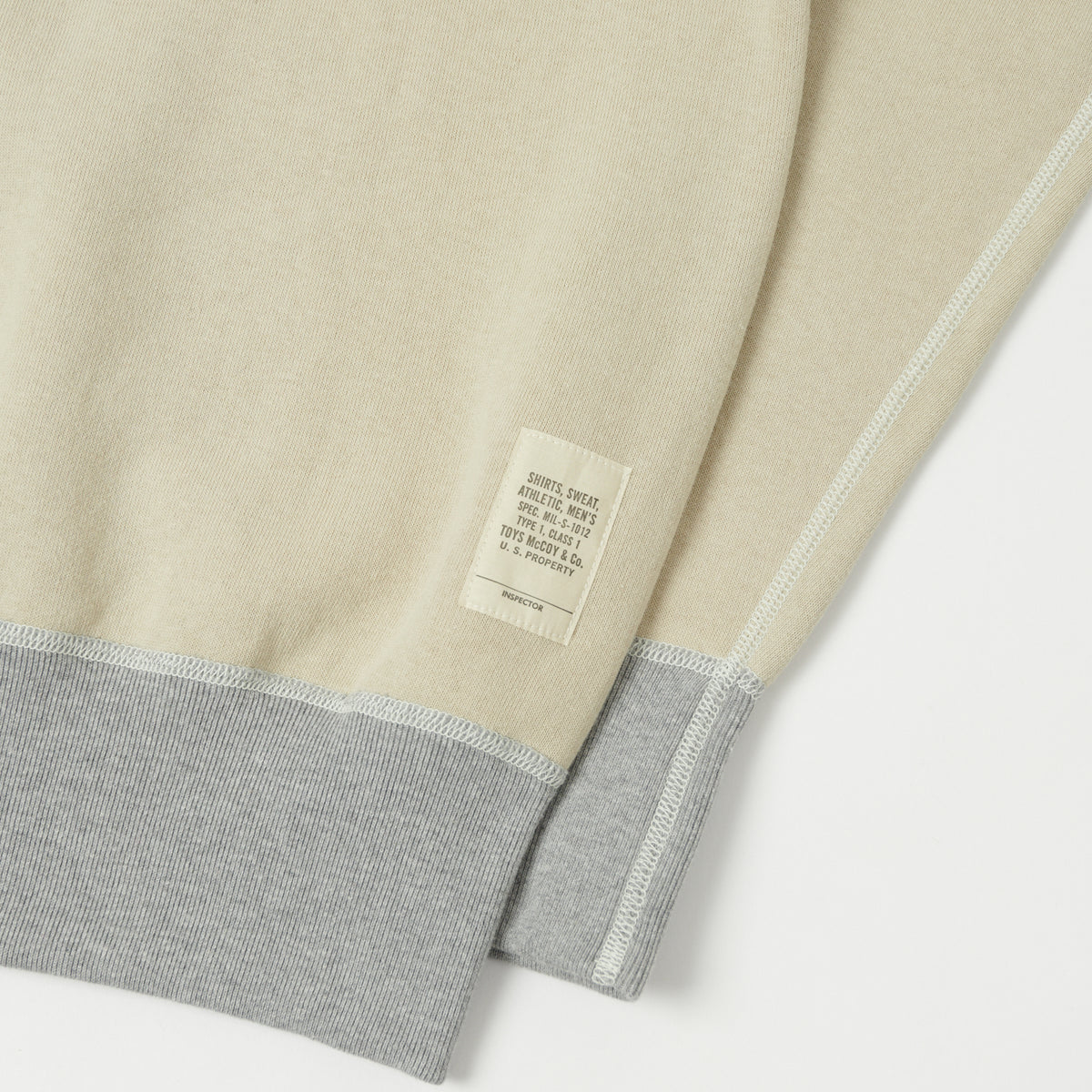 TOYS McCOY U.S.A.F Print Sweatshirt - Sand