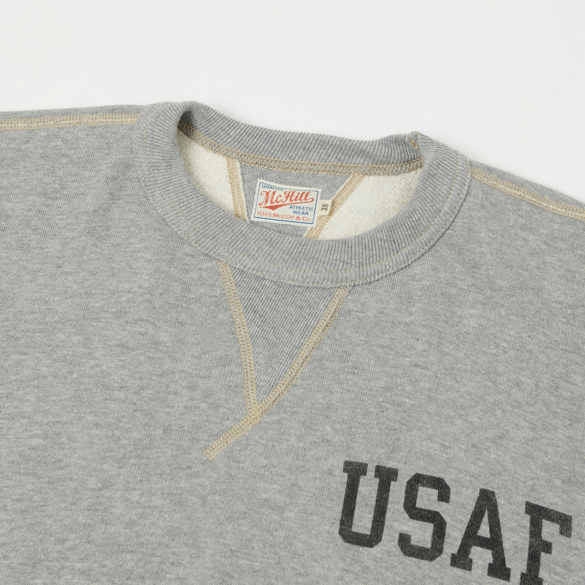TOYS McCOY U.S.A.F Print Sweatshirt - Grey