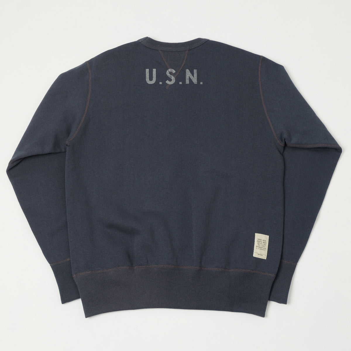 TOYS McCOY U.S.N Print Sweatshirt - Navy Grey