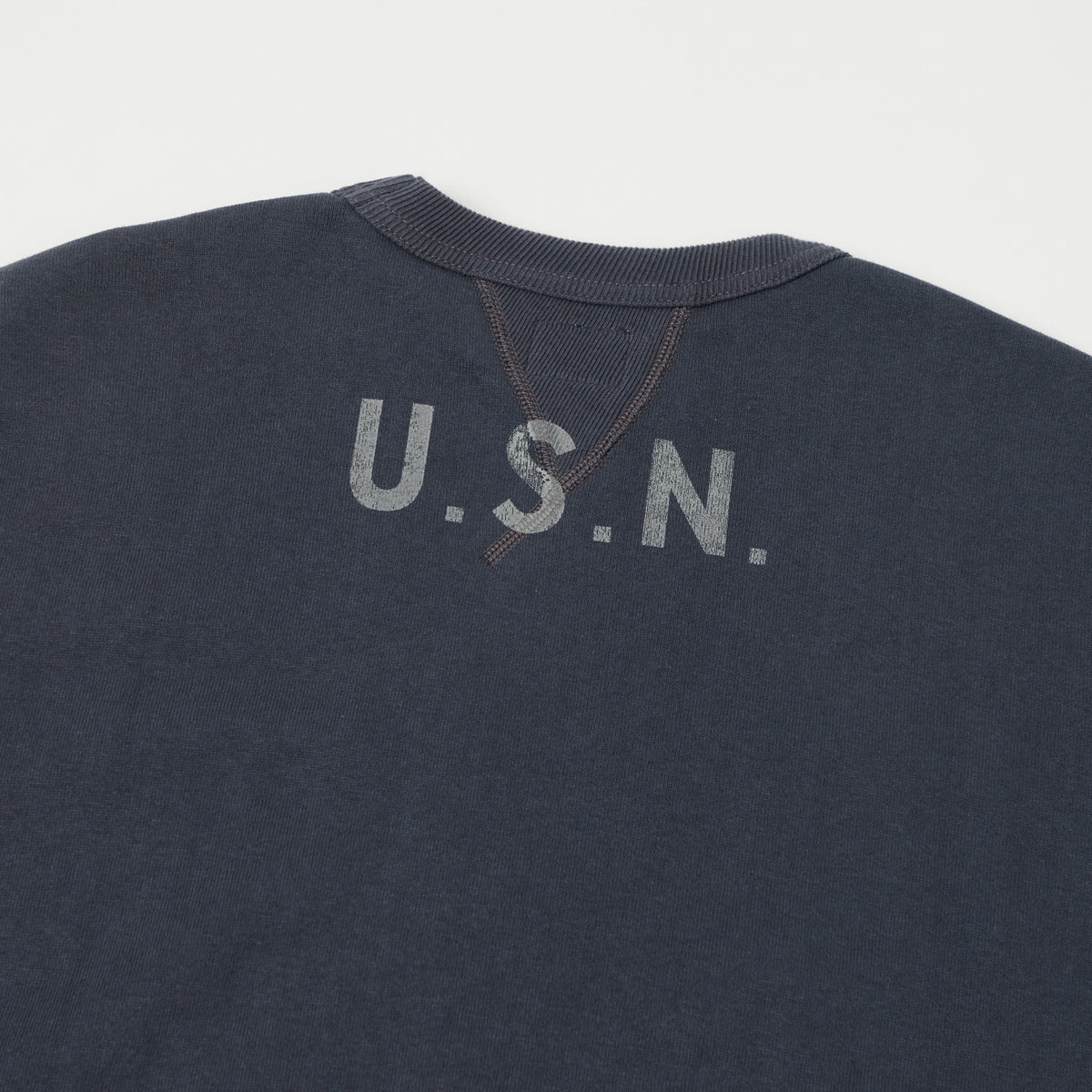 TOYS McCOY U.S.N Print Sweatshirt - Navy Grey