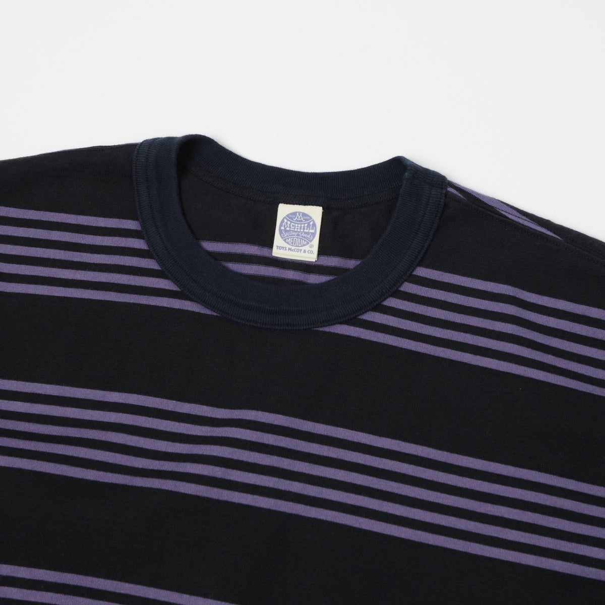 TOYS McCOY Multi Bordered T-Shirt - Purple/Black
