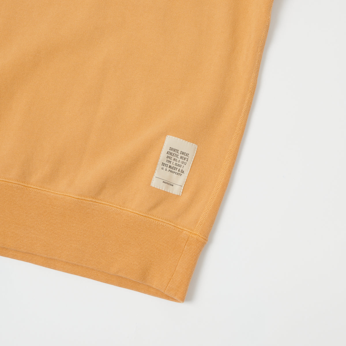 TOYS McCOY Short Sleeve Military Sweatshirt - Gold