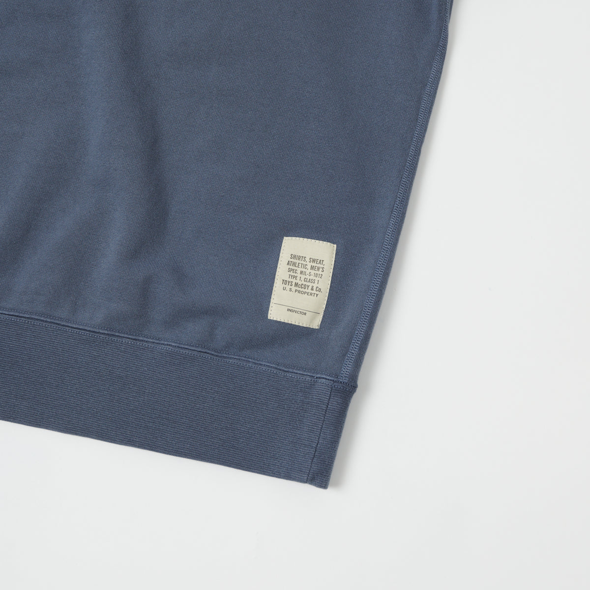 TOYS McCOY Short Sleeve Military Sweatshirt - Blue