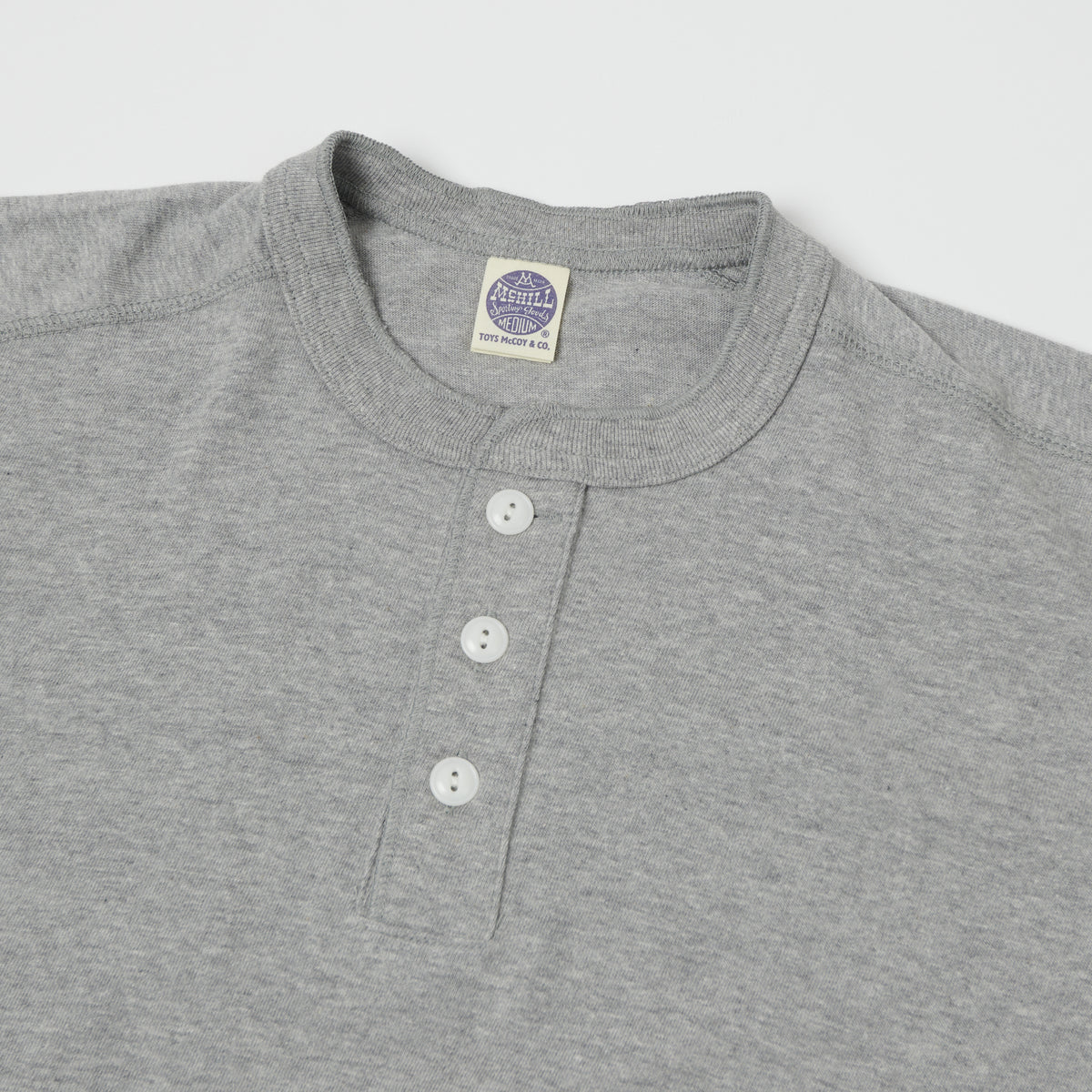 TOYS McCOY Union Henley - Heather Grey