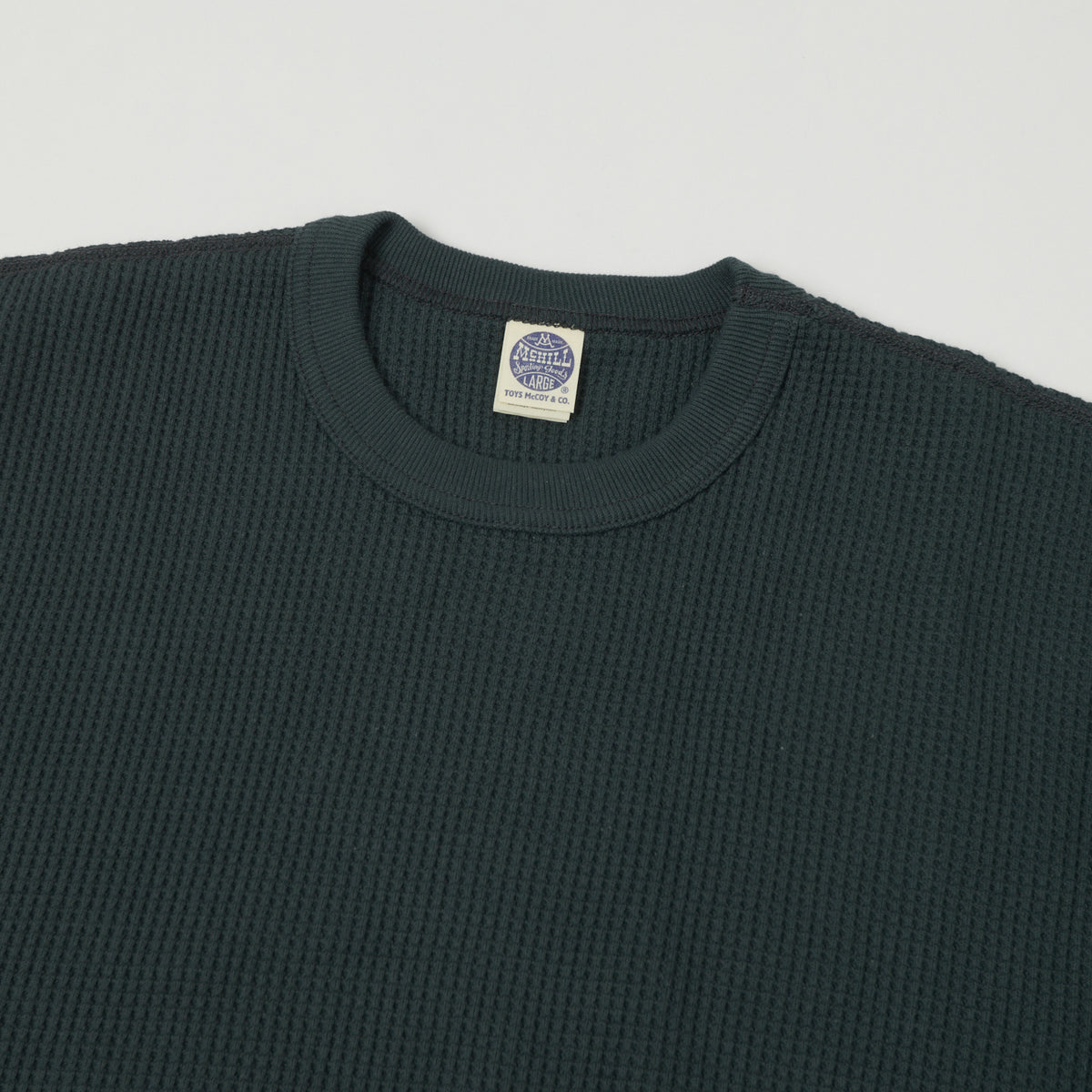 TOYS McCOY 'Big Waffle' Thermal Sweatshirt - Black