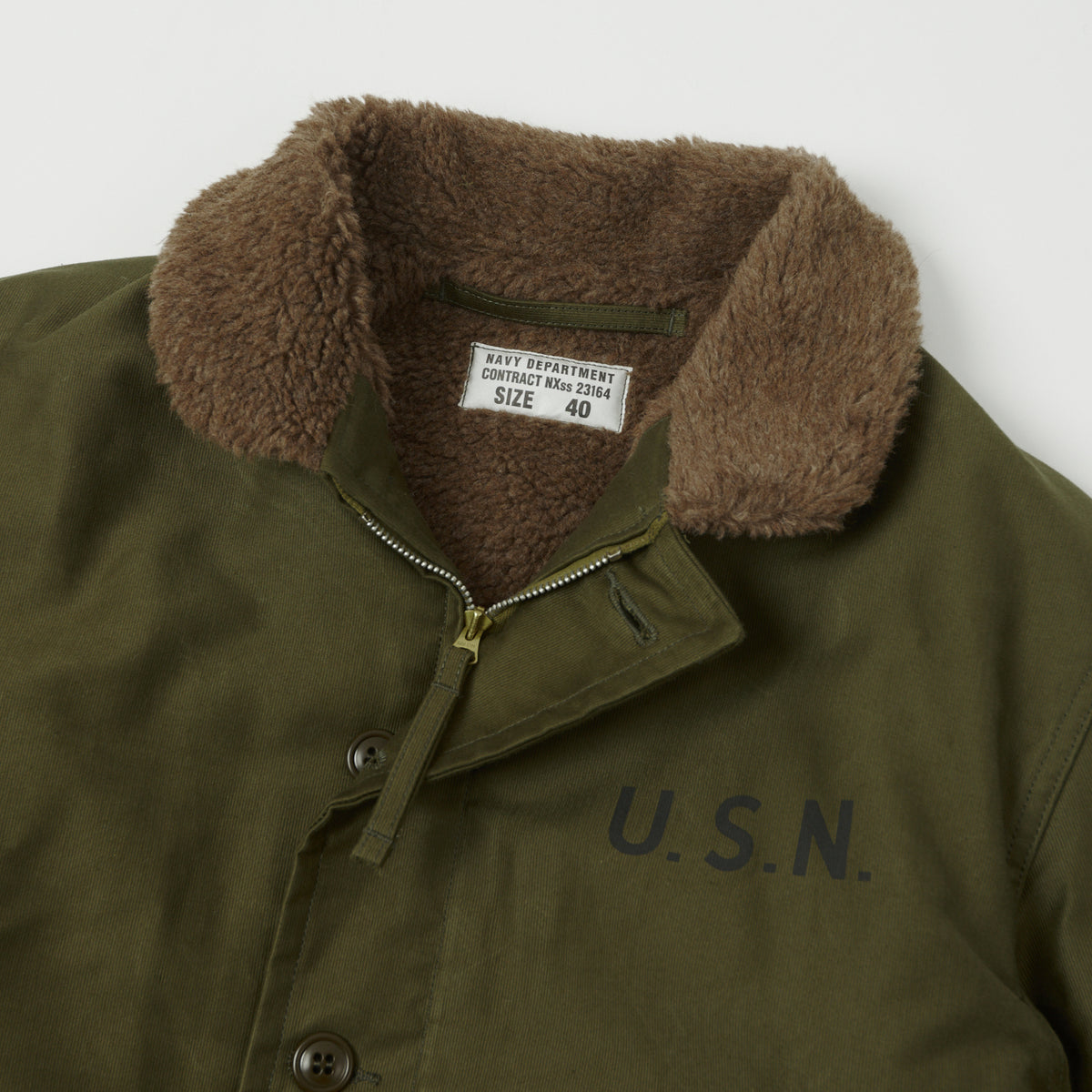 TOYS McCOY U.S. Navy N-1 Deck Jacket - Khaki
