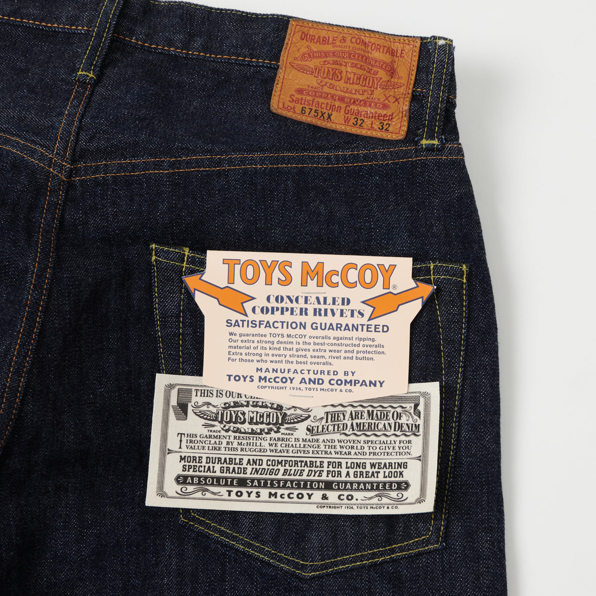 TOYS McCOY 675XX 13.5oz Loose Straight Jean - One Wash