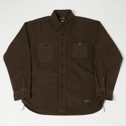 TOYS McCOY 'Oil Digger' Flannel Shirt - Brown