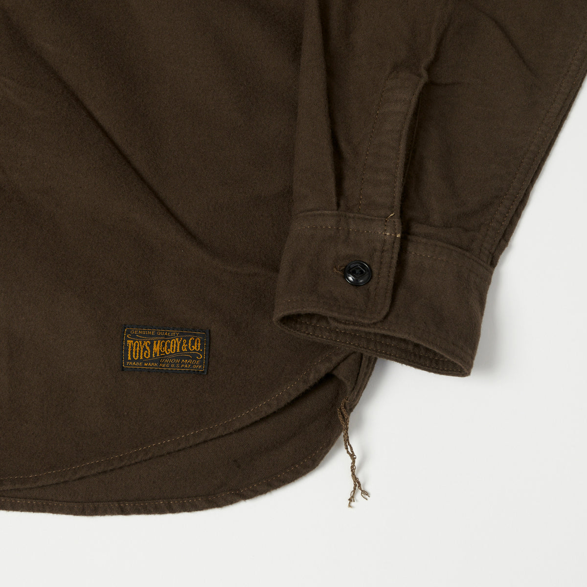 TOYS McCOY 'Oil Digger' Flannel Shirt - Brown