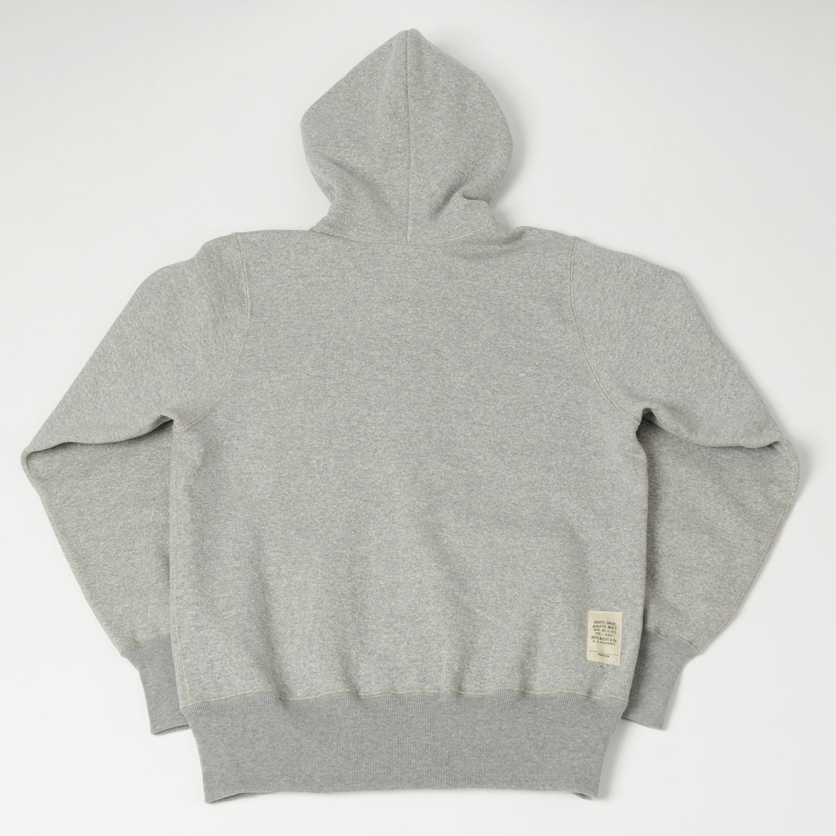 TOYS McCOY U.S.A.F Print Zip Through Hoodie - Heather Grey