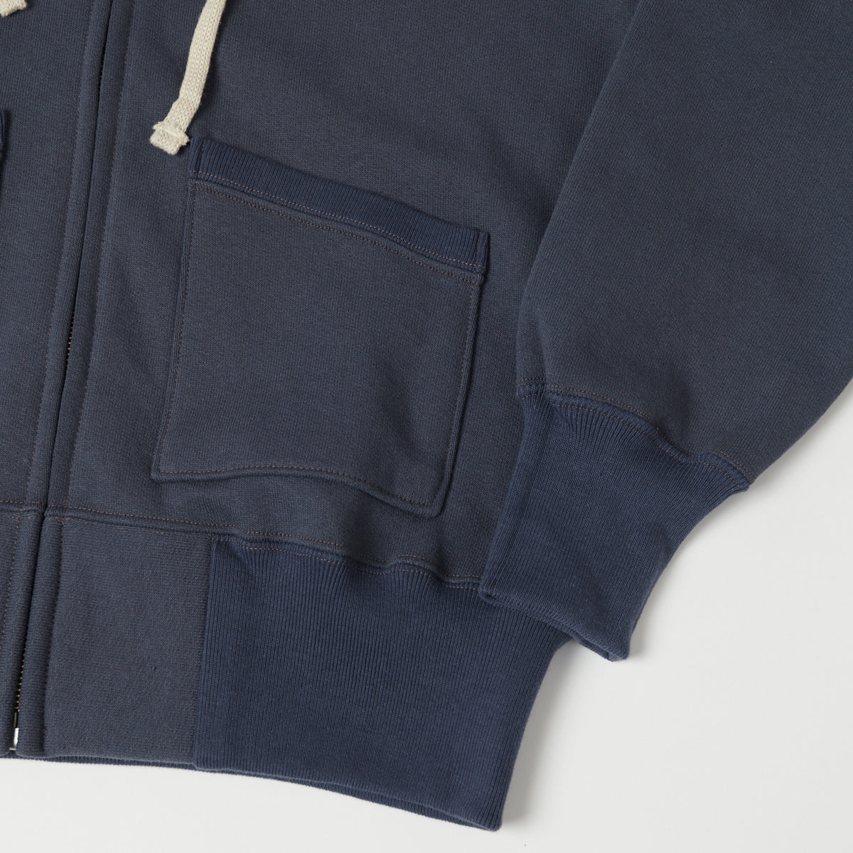 TOYS McCOY U.S.A.F Print Zip Through Hoodie - Navy Grey