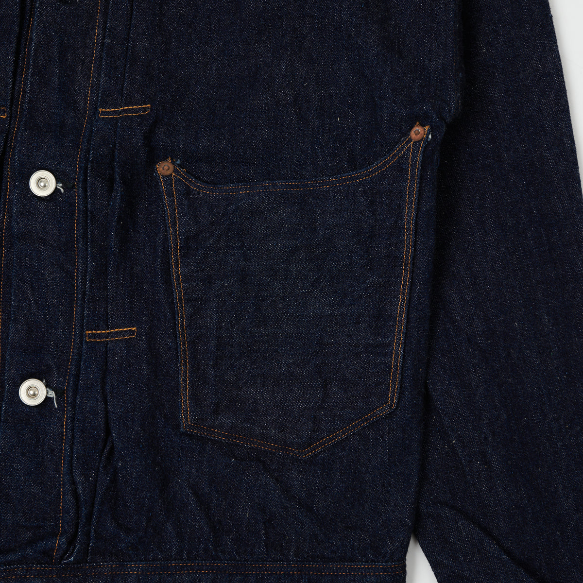 Warehouse & Co 'Brown-Duck & Digger' Denim Blouse Jacket - Rinsed