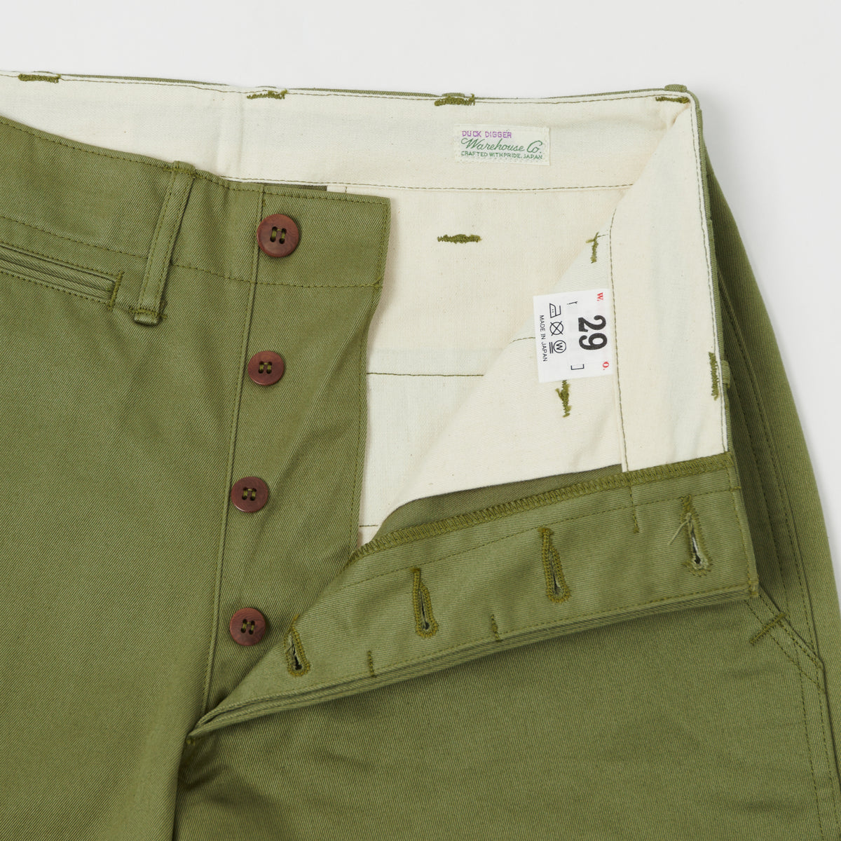 Warehouse & Co 1082 Duck Digger Chino - Green